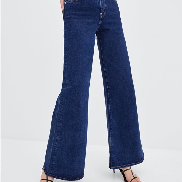 Zara Denim - Zara Extreme High-Rise Palazzo Jean